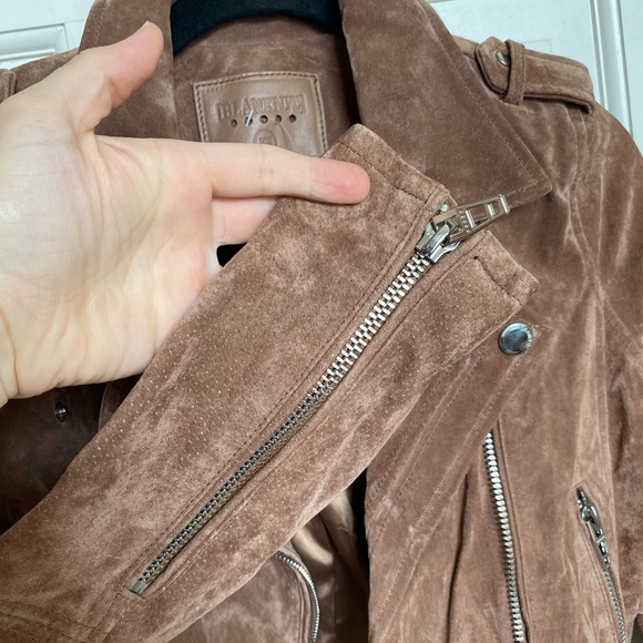 BLANKNYC/Free People Genuine Leather Moto/Biker Jacket Brown Size XS - Picture 16 of 16